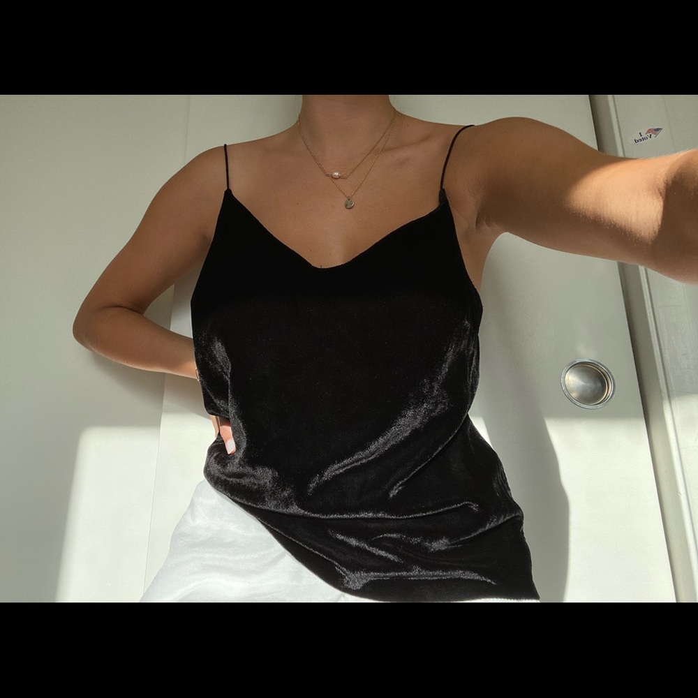 Calvin Klein Black Velvet top